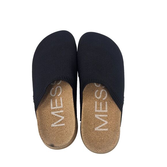 MESSAGE Henning Mules Clogs Black Minimalist Recovery Cork Vegan EU 39 US 8, 8.5 - Picture 9 of 12